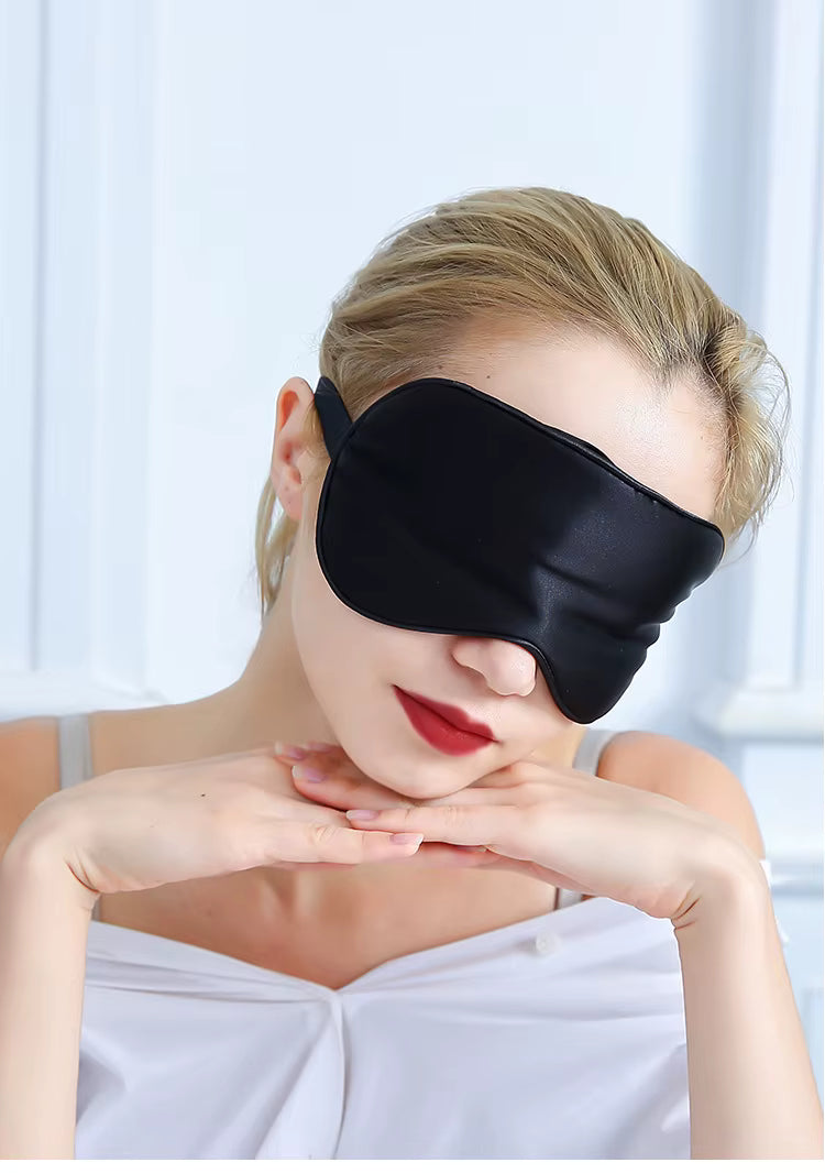 Hedvábná maska na spaní ze 100% morušového hedvábí Juliette - Green