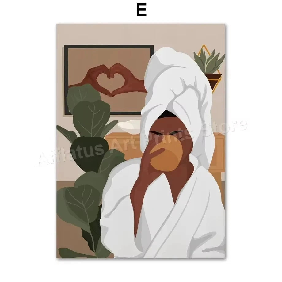 Obrazy na plátně Bathrobe