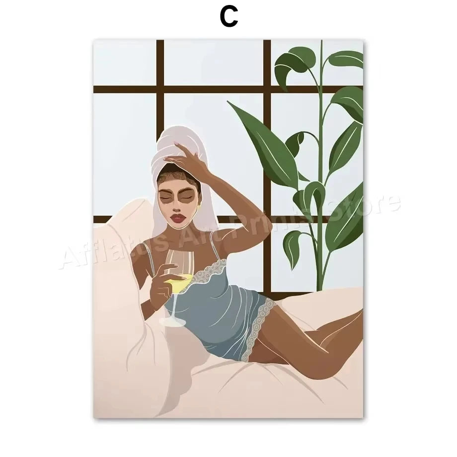 Obrazy na plátně Bathrobe