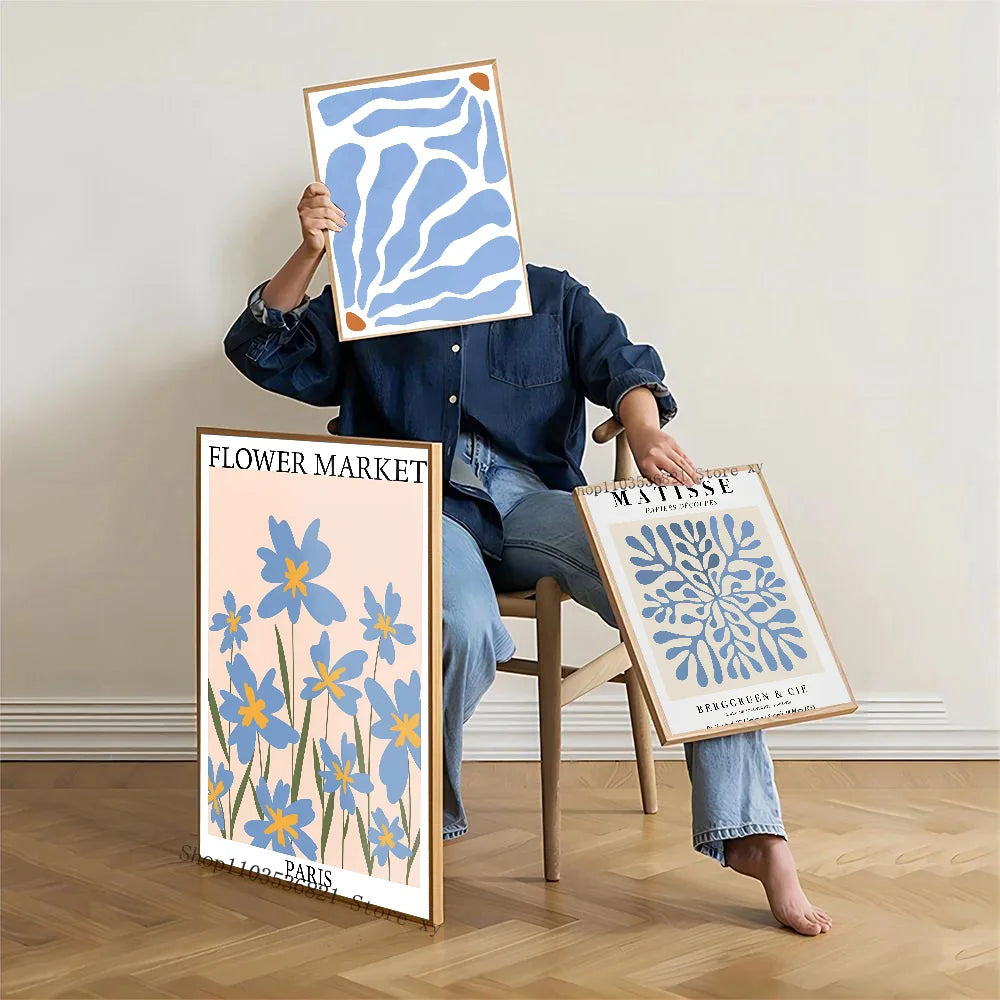 Plakáty s jemnými květinovými vzory Matisse