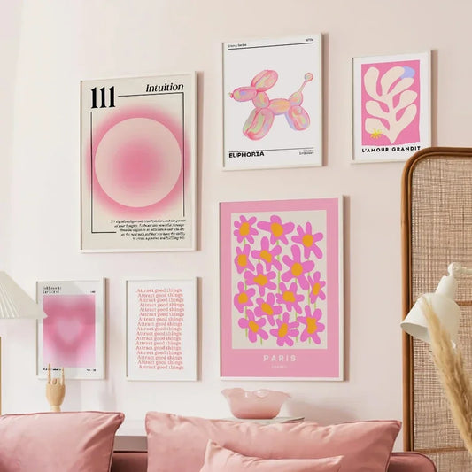 Obrazy tištěné na plátně Pink Angel