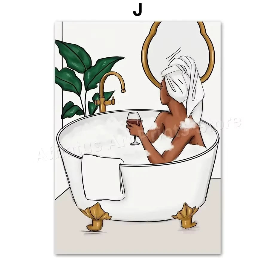 Obrazy na plátně Bathrobe