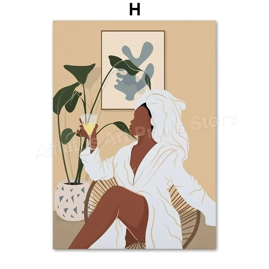 Obrazy na plátně Bathrobe