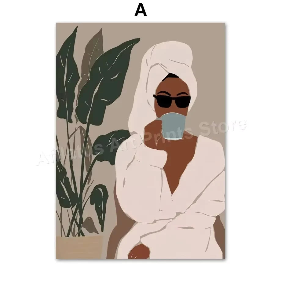 Obrazy na plátně Bathrobe
