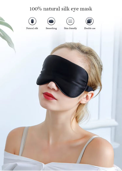 Hedvábná maska na spaní ze 100% morušového hedvábí Juliette - Green