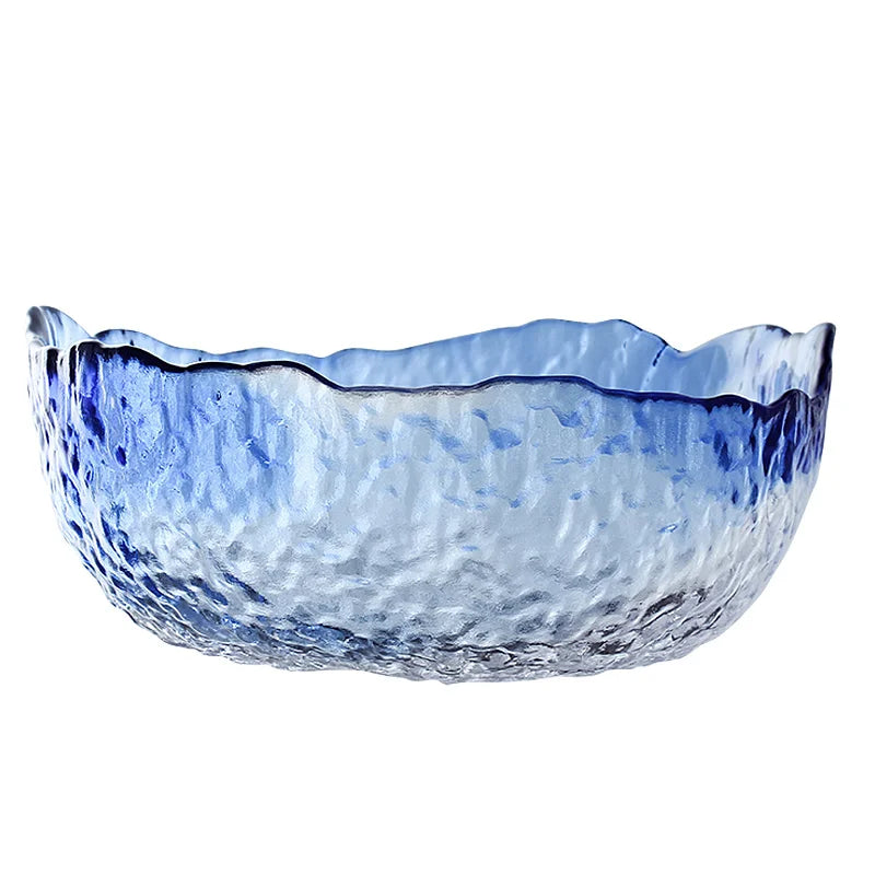 Japanese design glass salad bowl Cran KEMORELA