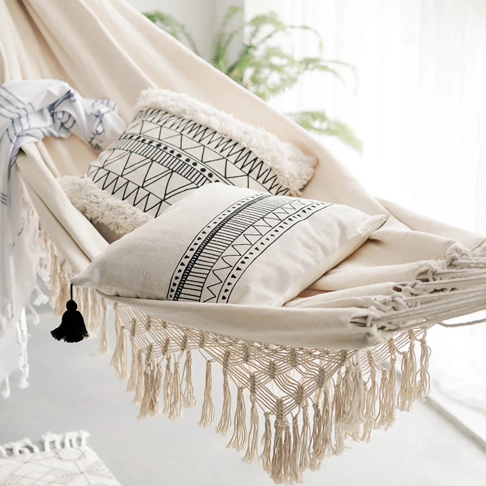 Velká houpací síť v Boho Stylu Brazilian Macrame