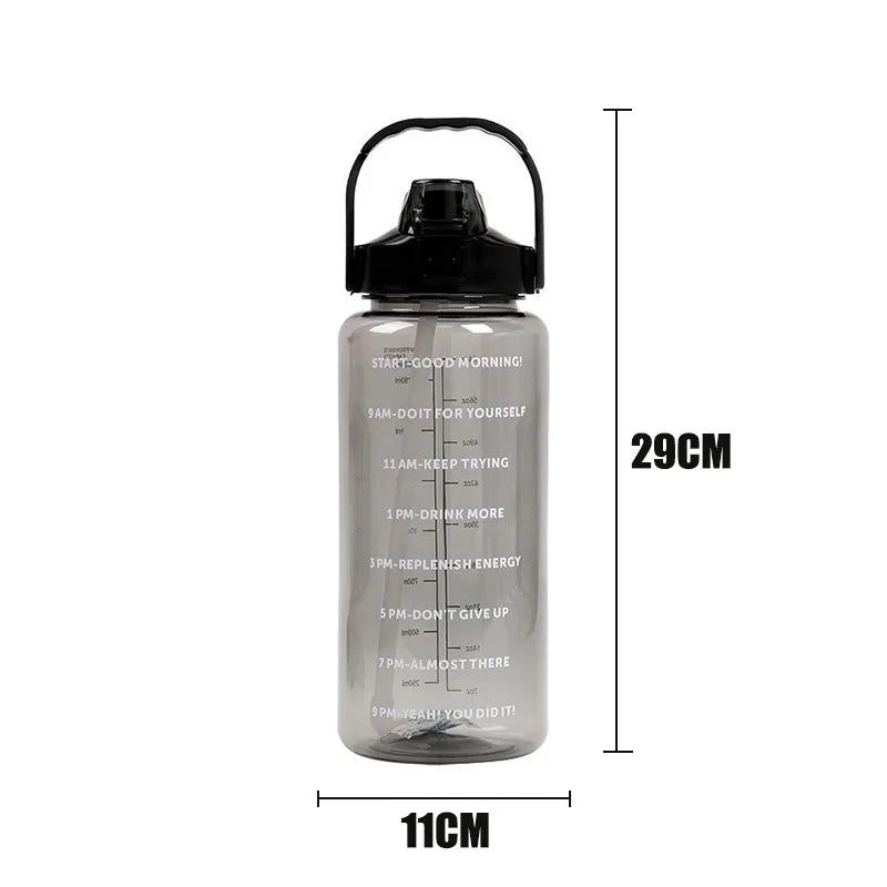 Large Timeline Portable Water Bottle 2L