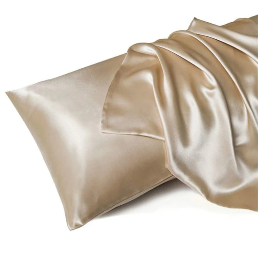 Hedvábný povlak na polštář Colette - Champagne Gold 51 x 76 cm