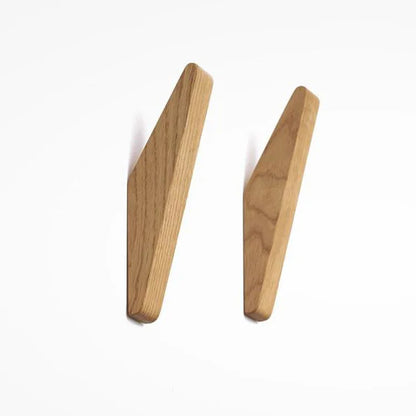 Designer hangers made of natural wood