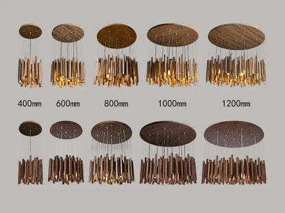 Stropní závěsné svítidlo z přírodního dřeva Avena