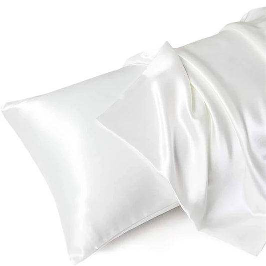 Hedvábný povlak na polštář Colette - White 51 x 76 cm