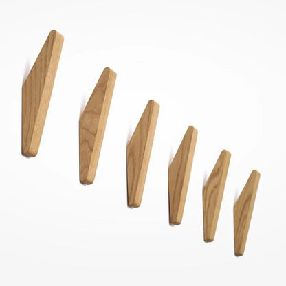 Designer hangers made of natural wood