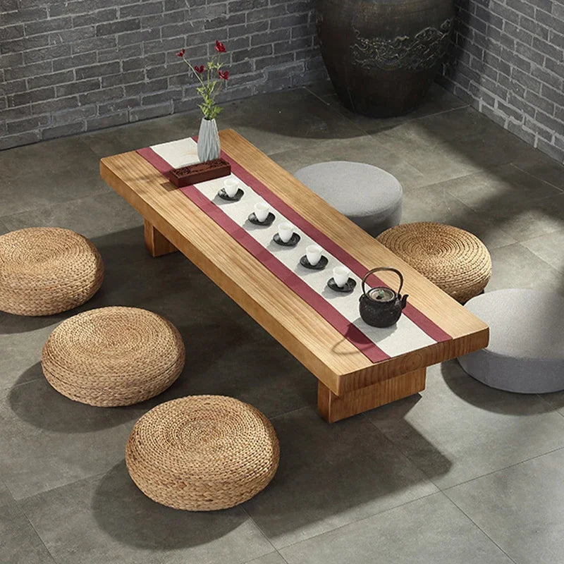 Meditační ratanový futon v japonském stylu Tatami