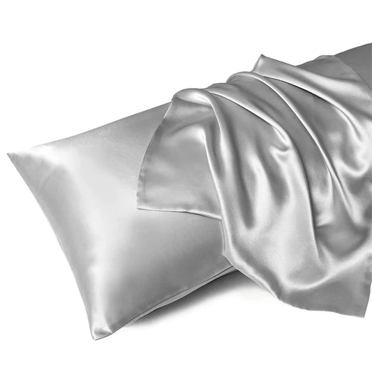 Hedvábný povlak na polštář Colette - Light Gray 51x66 cm