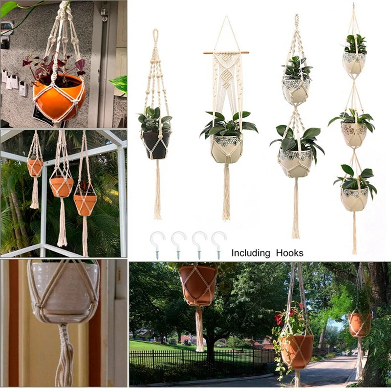 Macram Handmade hanger for your home flowers