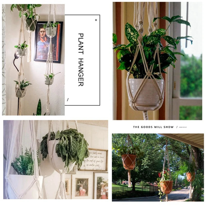 Macram Handmade hanger for your home flowers