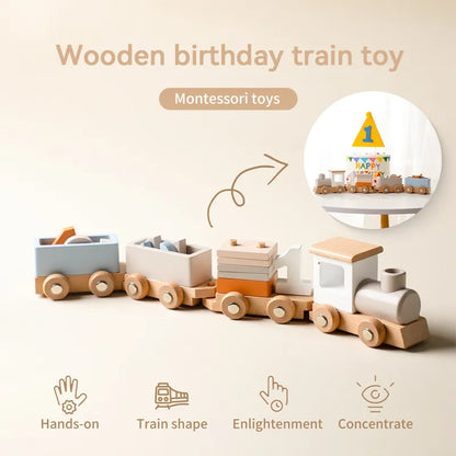 Montessori wooden educational toys Vehicles