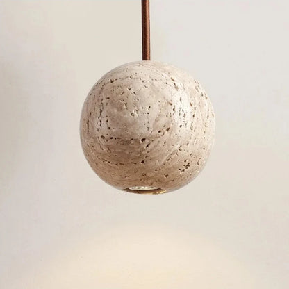 Závěsné stropní svítidlo z přírodního kamene Travis