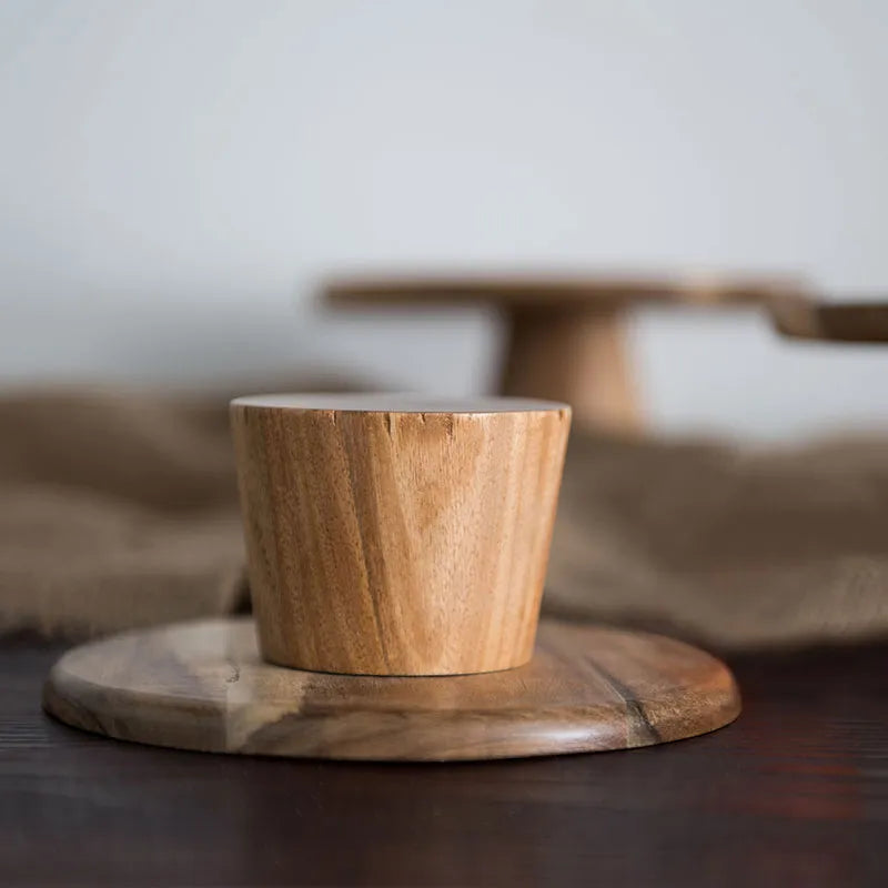 Wooden cake trays