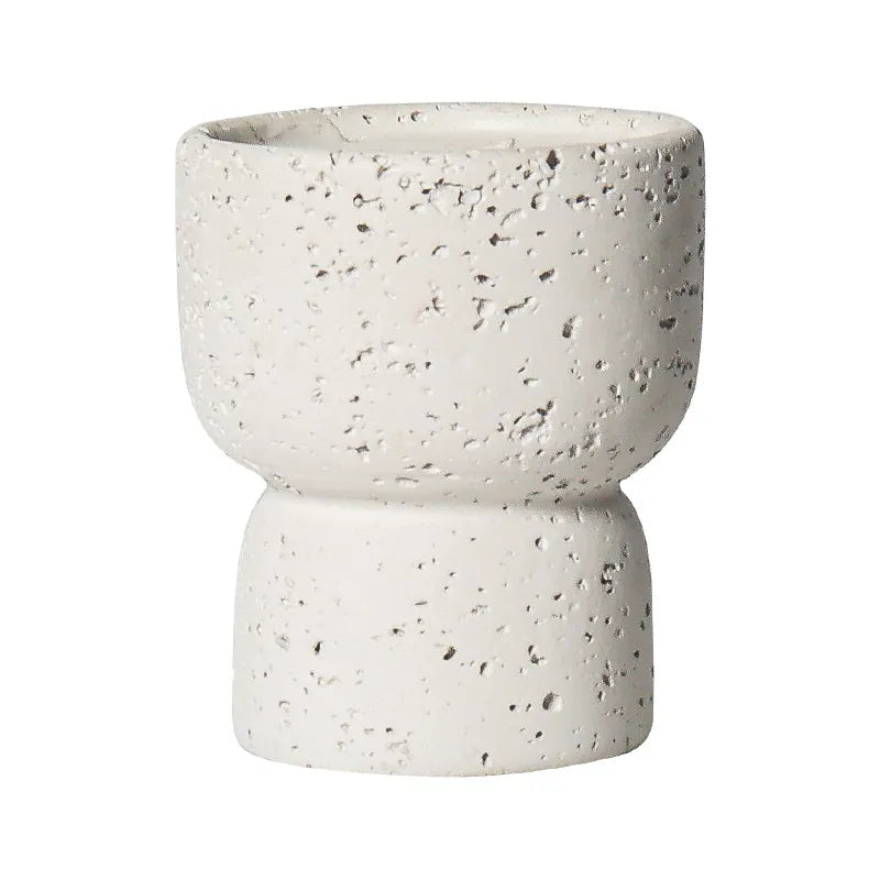 Cement table candles