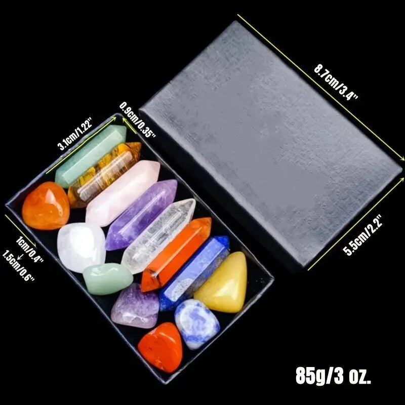 Chakra crystals Set of 14 stones