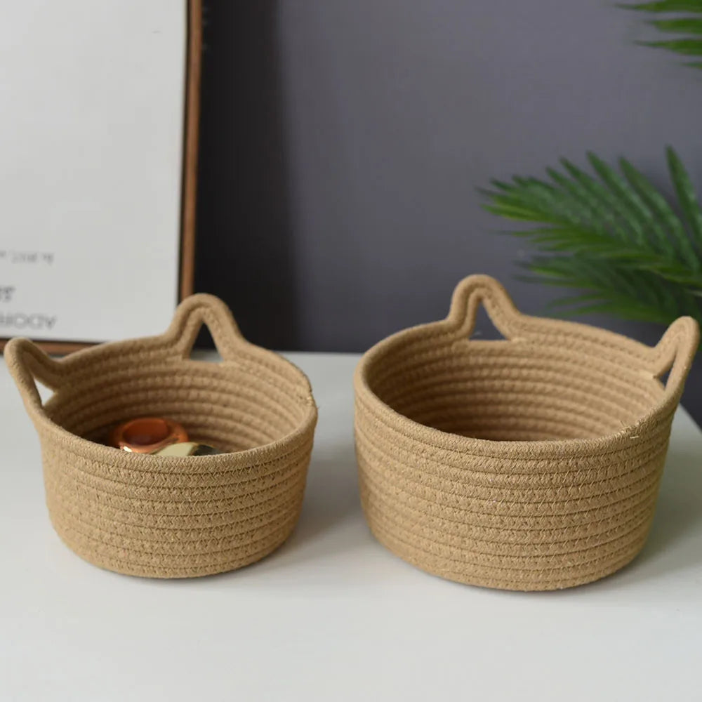 Cute baskets with cat ears