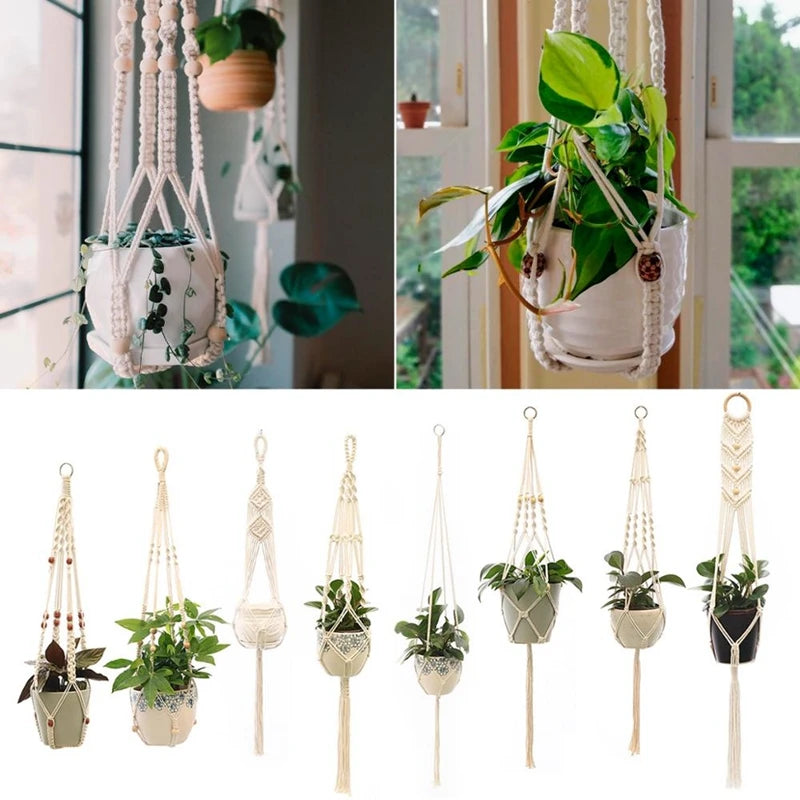 Macram Handmade hanger for your home flowers