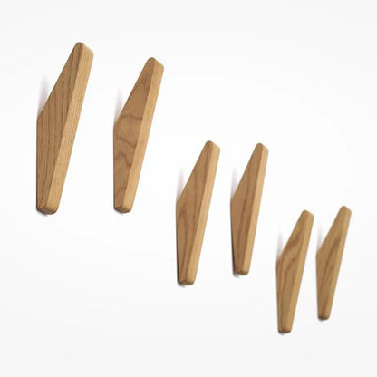 Designer hangers made of natural wood