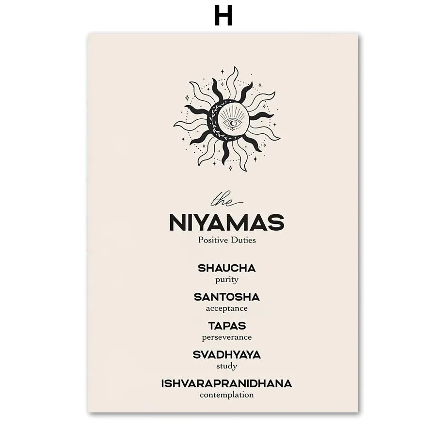 Boho obraz Mindful Living – Jóga, harmonie a ženská energie