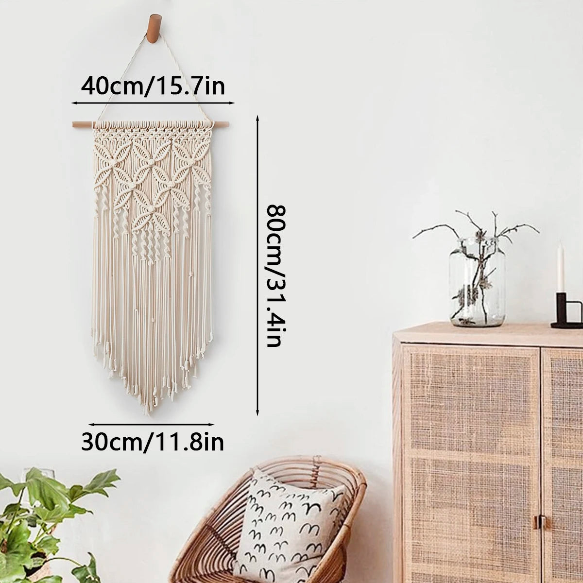 Macrame Tapestry wall decoration in Boho Style