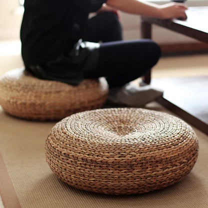 Meditační ratanový futon v japonském stylu Tatami