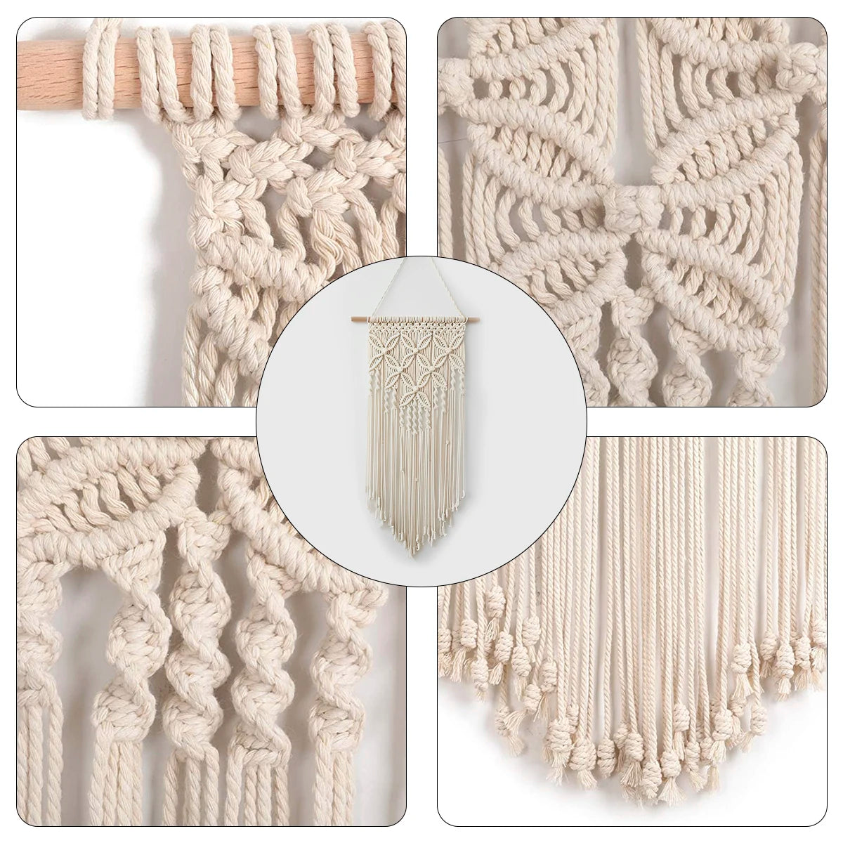 Macrame Tapestry wall decoration in Boho Style