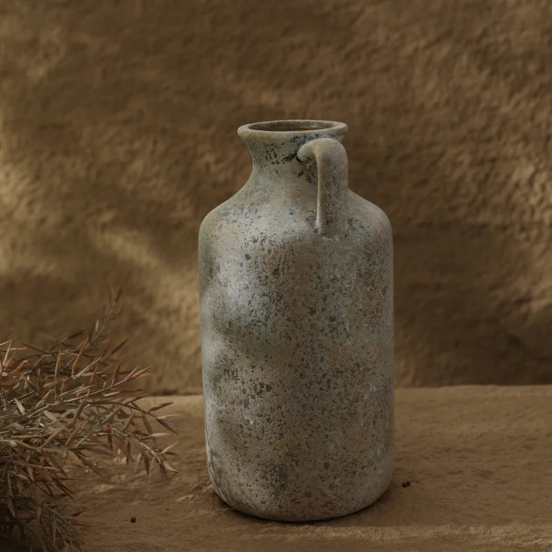Glacier tall glass vase