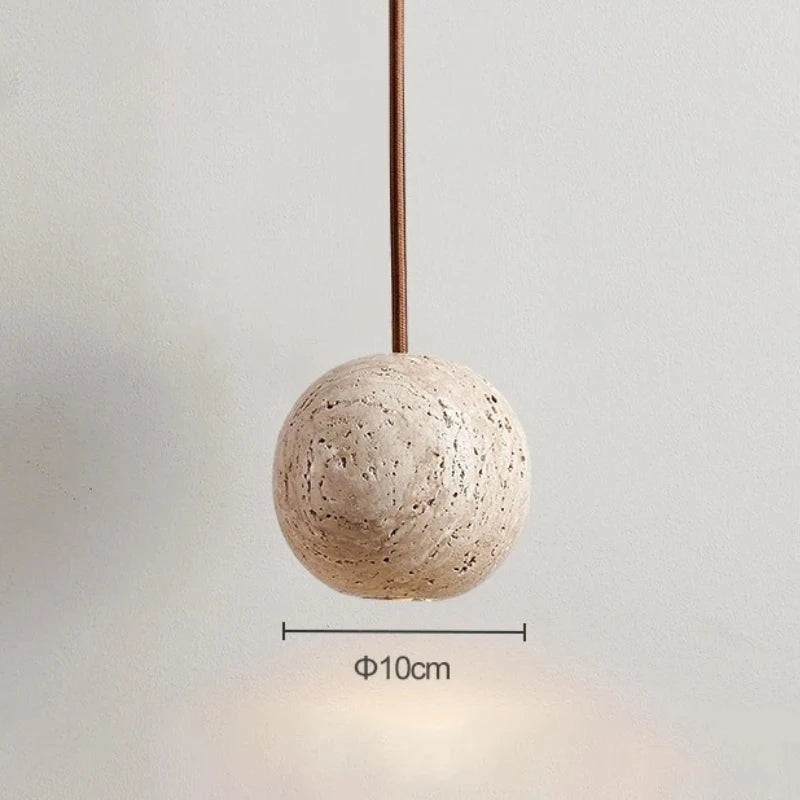 Závěsné stropní svítidlo z přírodního kamene Travis