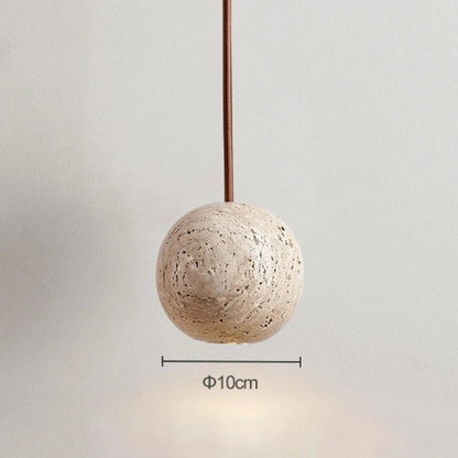 Závěsné stropní svítidlo z přírodního kamene Travis