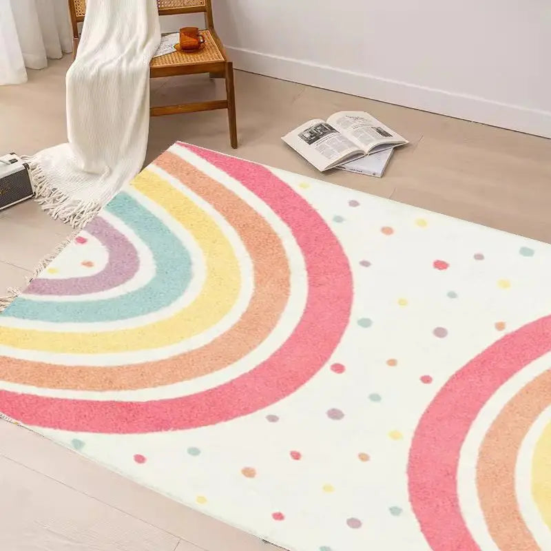 Children's rug with a Rainbow Rugat motif