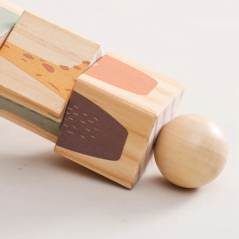 Montessori wooden rotating puzzle