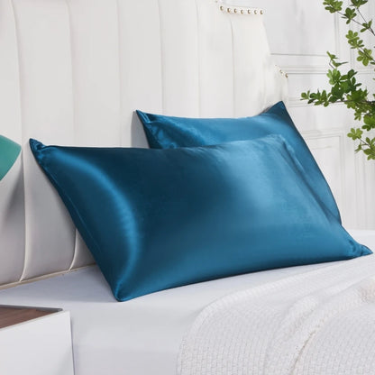 Hedvábný povlak na polštář Colette - Navy Blue 51 x 76 cm